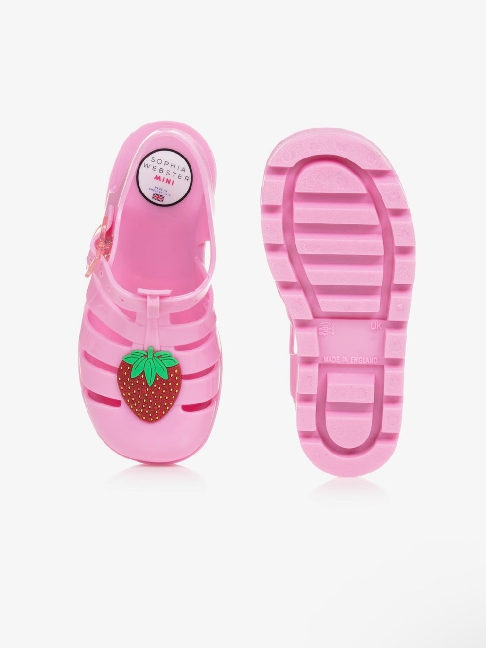 Sophia Webster Mini Strawberry Jelly Sandals EU 30/US 12